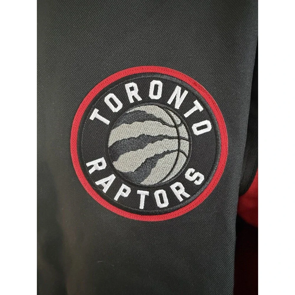 NBA Toronto Raptors Varsity Bomber Jacket Embroidered Giant Logo JHD VTG